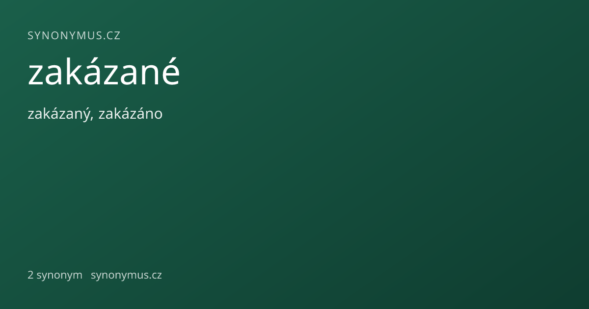 Náhled odkazu: zakázané