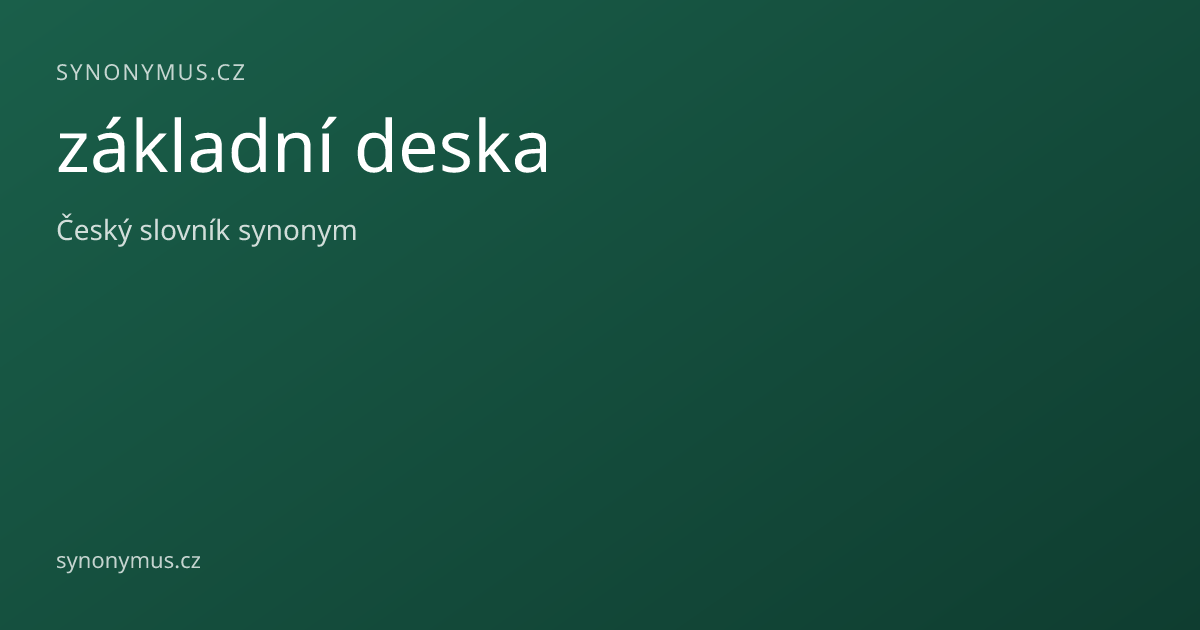 Náhled odkazu: základní deska