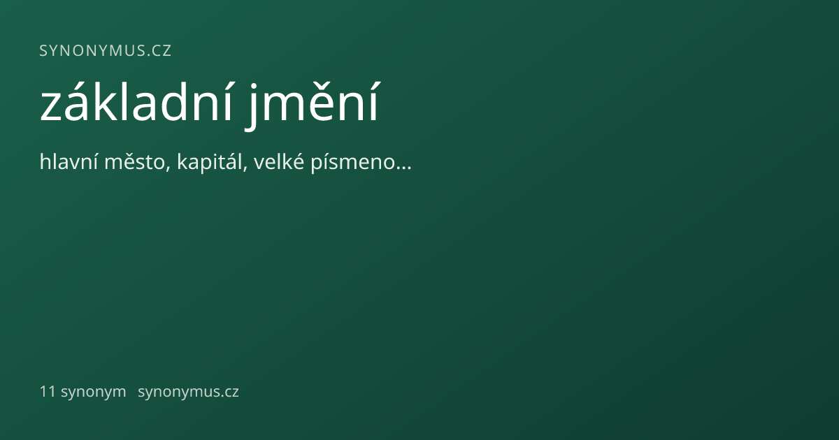 Náhled odkazu: základní jmění