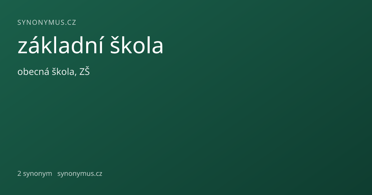 Náhled odkazu: základní škola