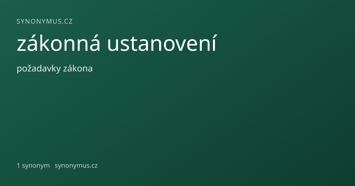 Náhled odkazu: zákonná ustanovení