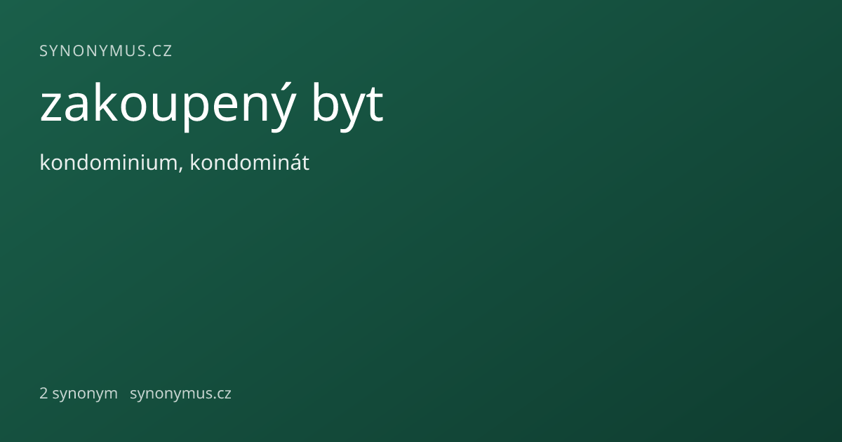 Náhled odkazu: zakoupený byt