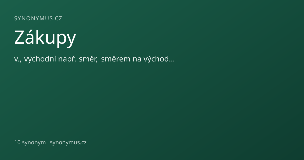 Náhled odkazu: Zákupy
