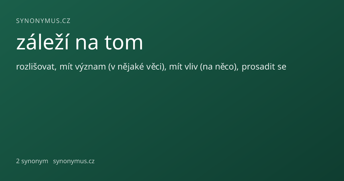 Náhled odkazu: záleží na tom