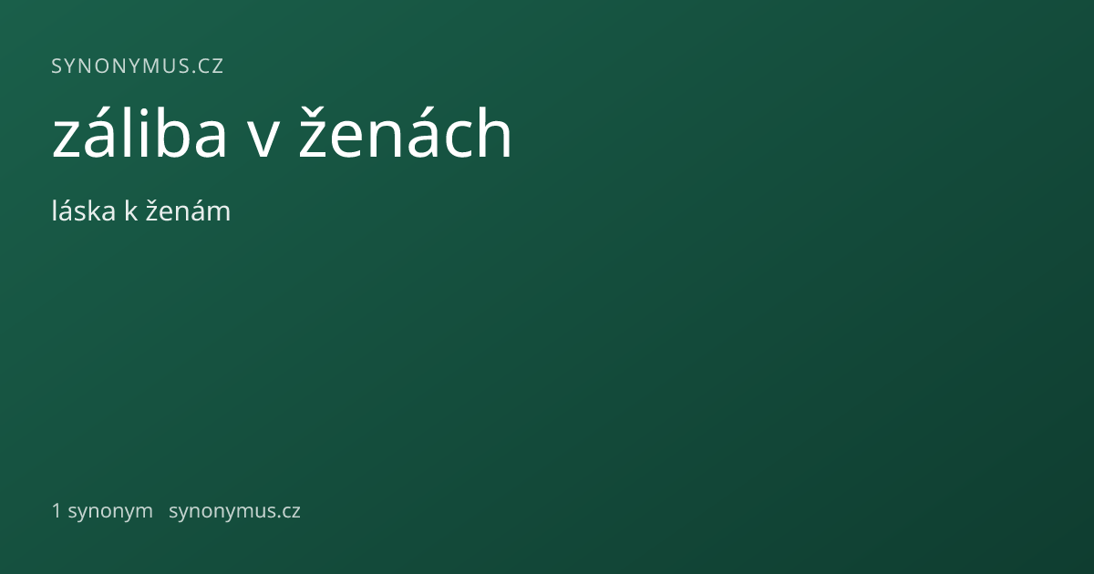 Náhled odkazu: záliba v ženách