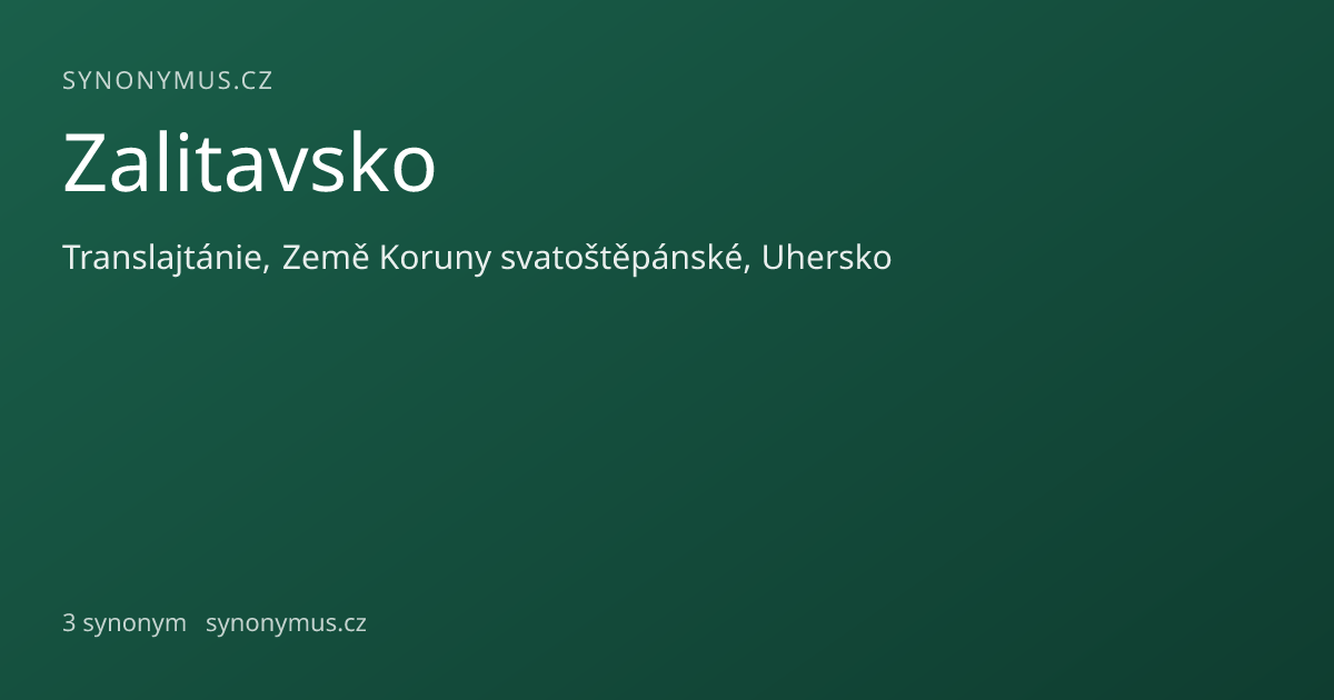 Náhled odkazu: Zalitavsko
