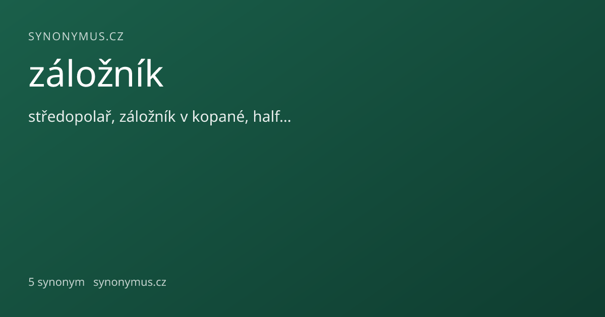 Náhled odkazu: záložník