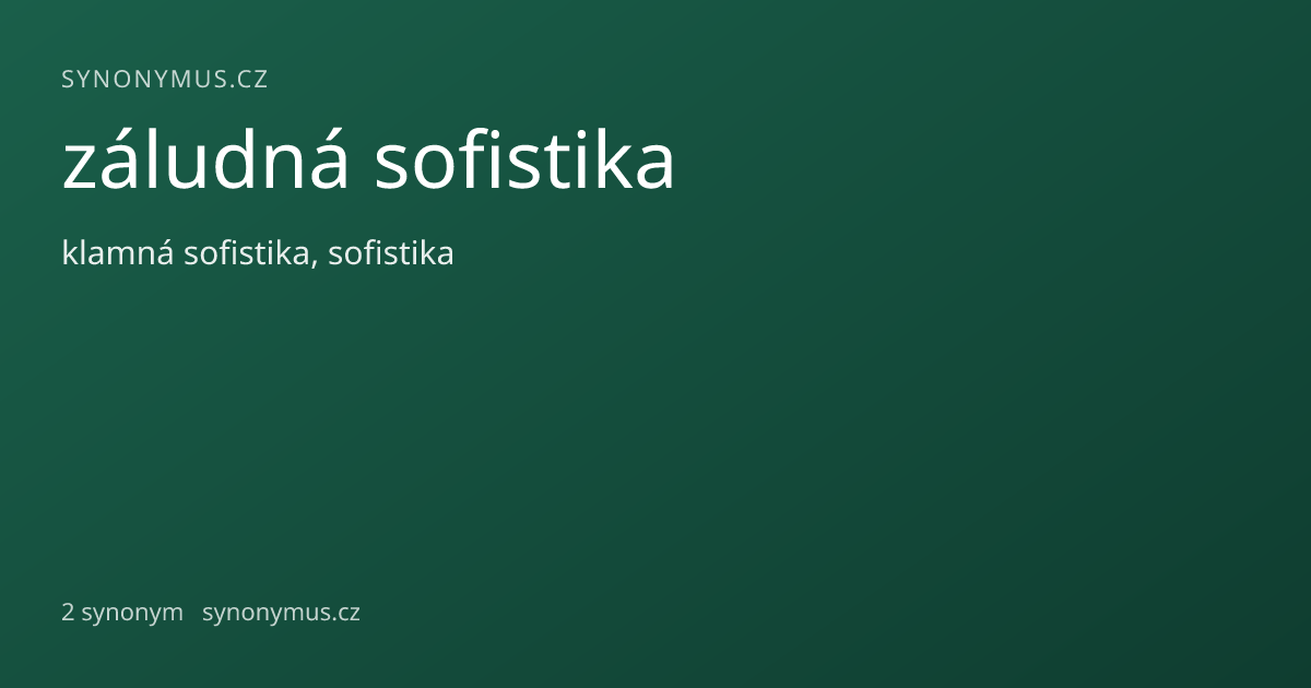Náhled odkazu: záludná sofistika