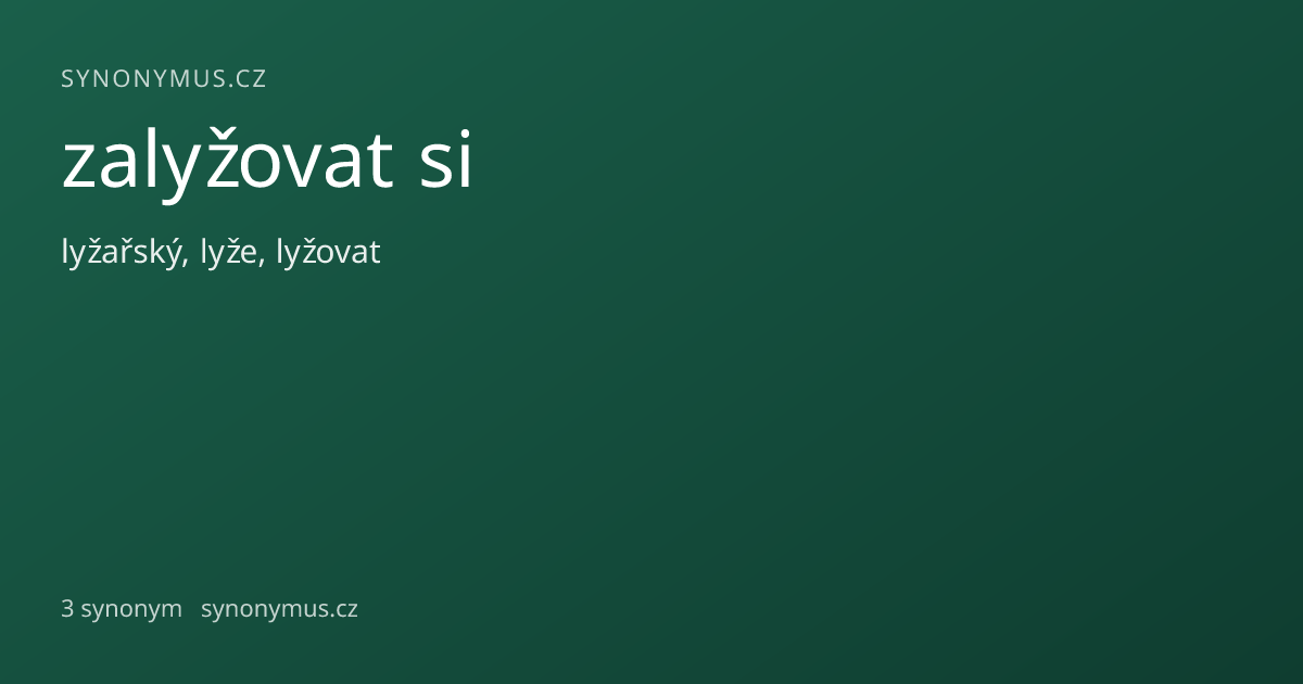 Náhled odkazu: zalyžovat si