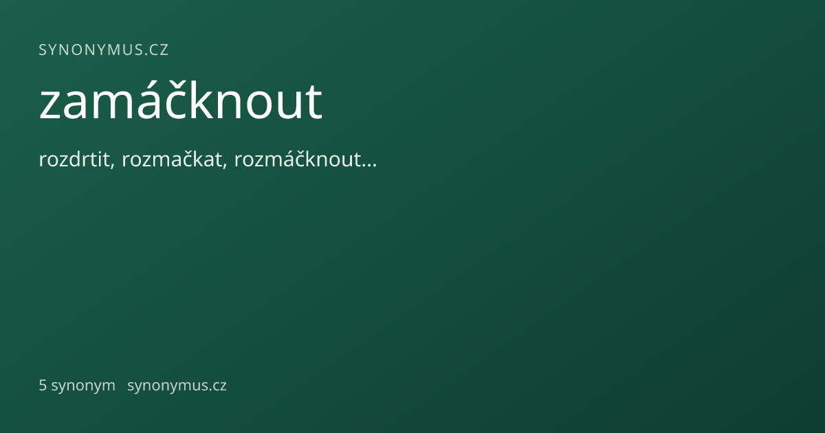 Náhled odkazu: zamáčknout