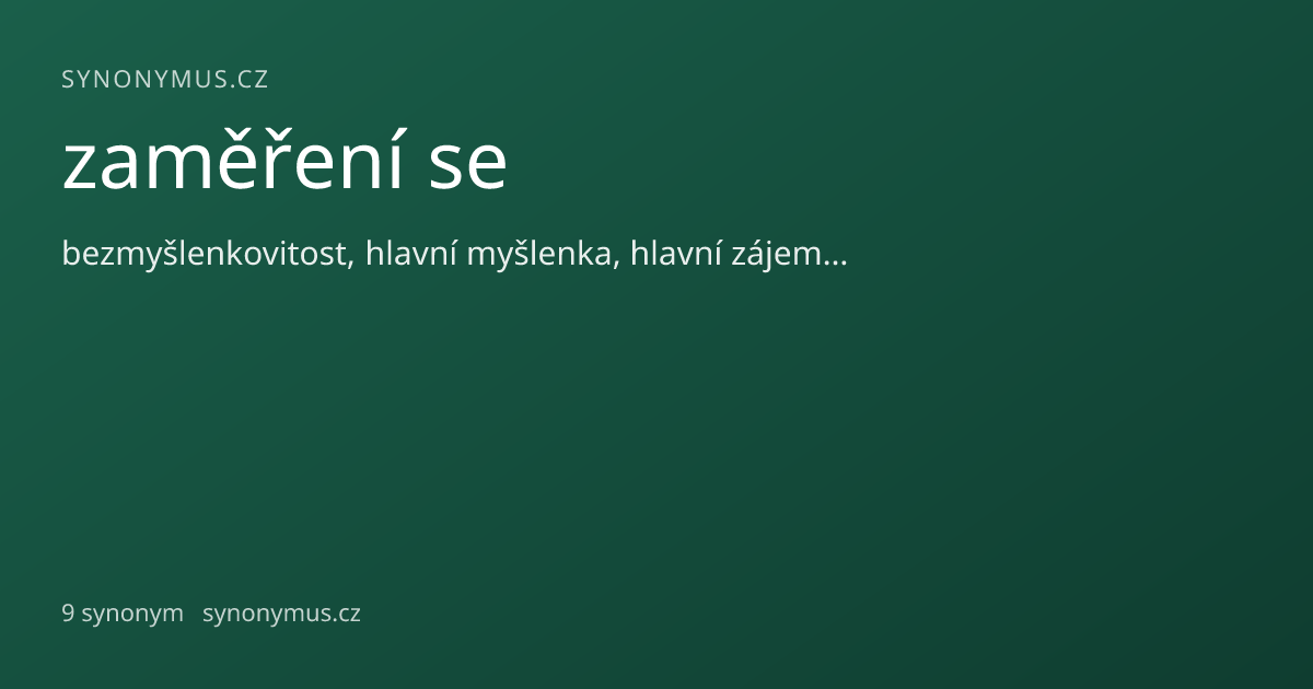Náhled odkazu: zaměření se