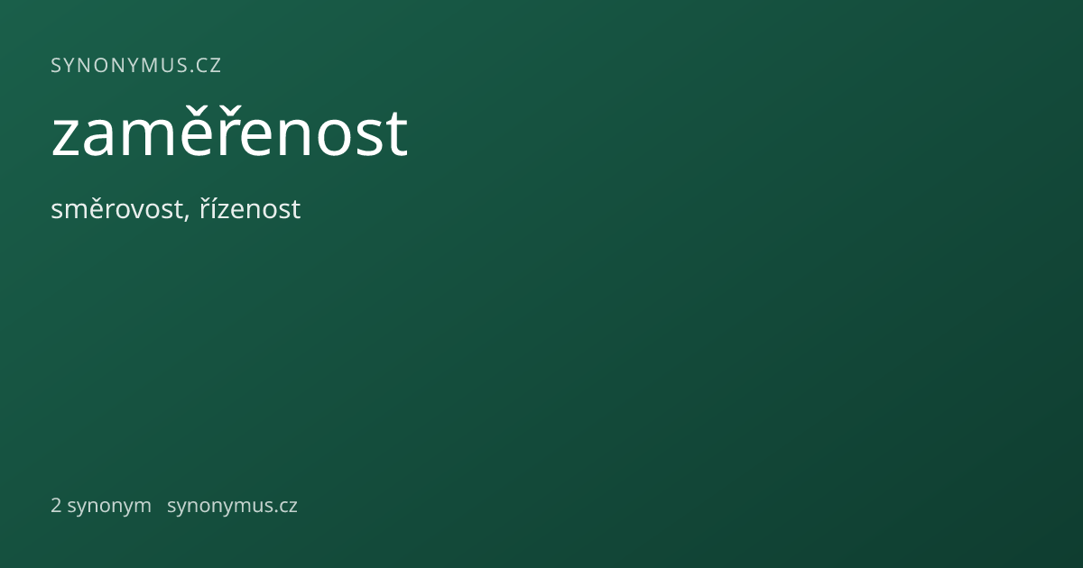 Náhled odkazu: zaměřenost