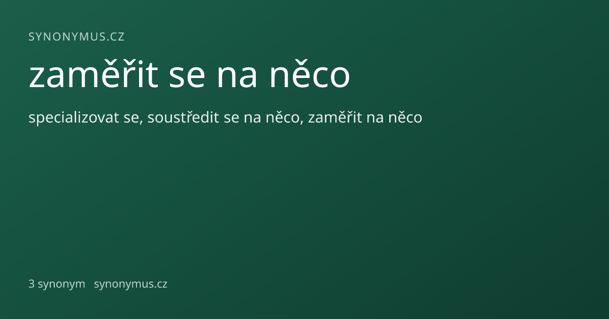 Náhled odkazu: zaměřit se na něco
