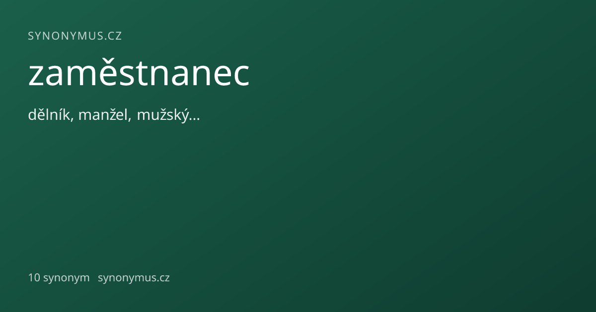 Náhled odkazu: zaměstnanec