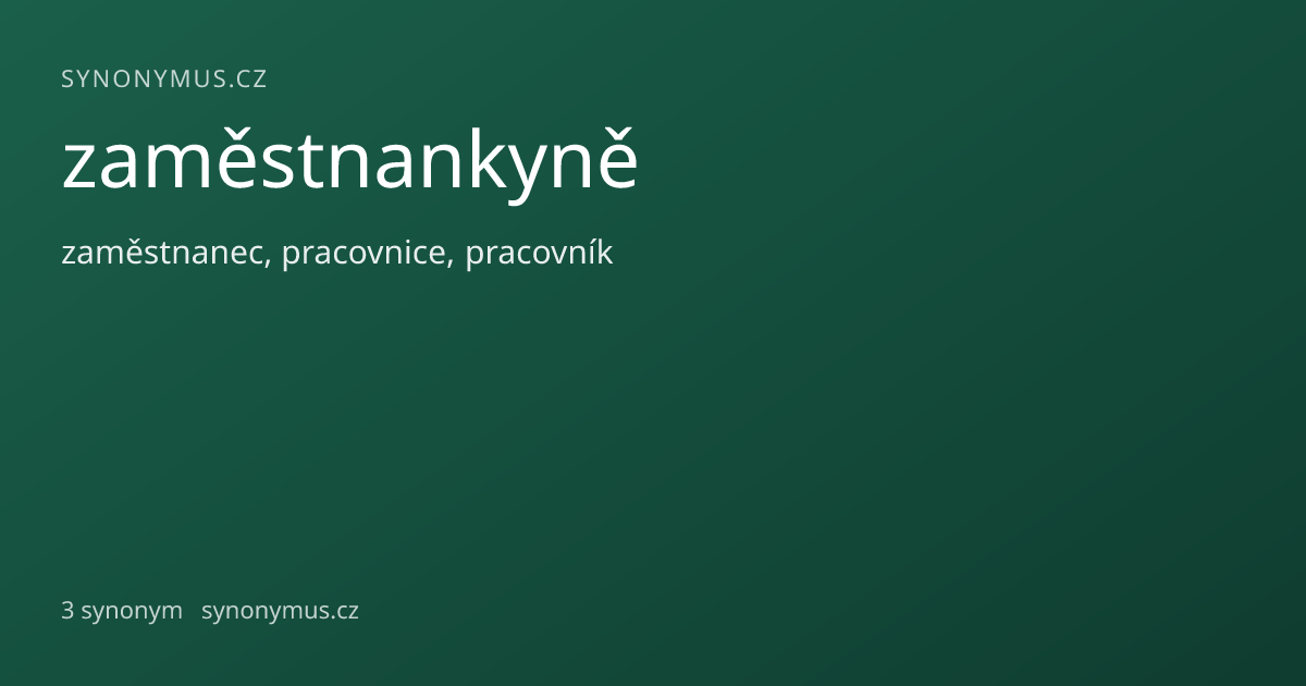 Náhled odkazu: zaměstnankyně