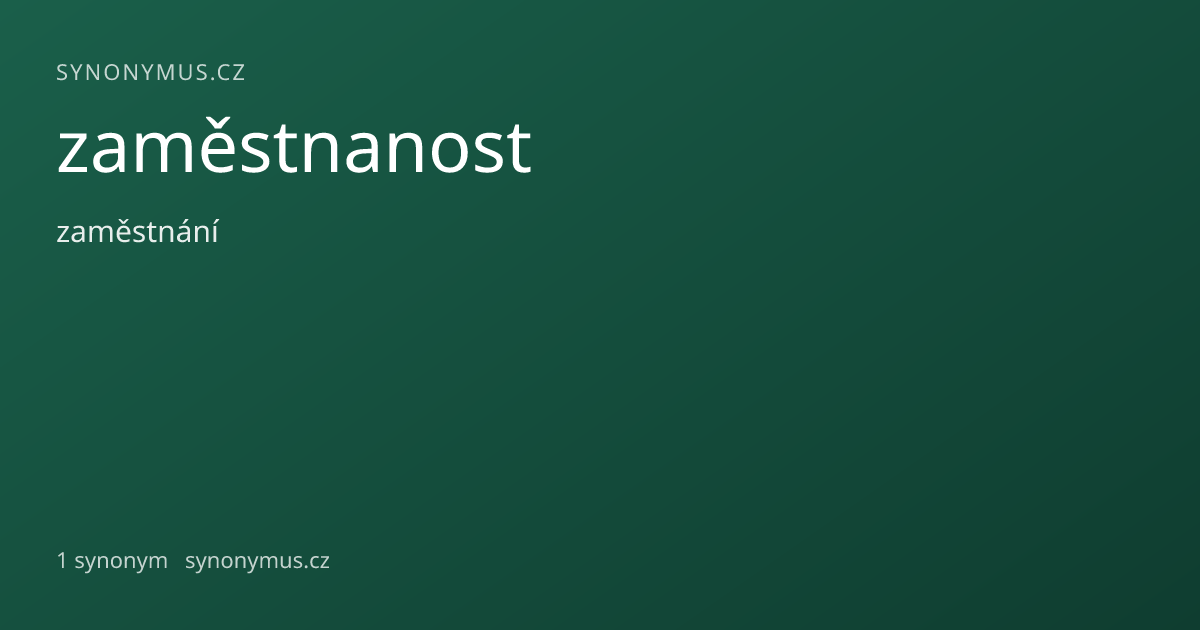 Náhled odkazu: zaměstnanost