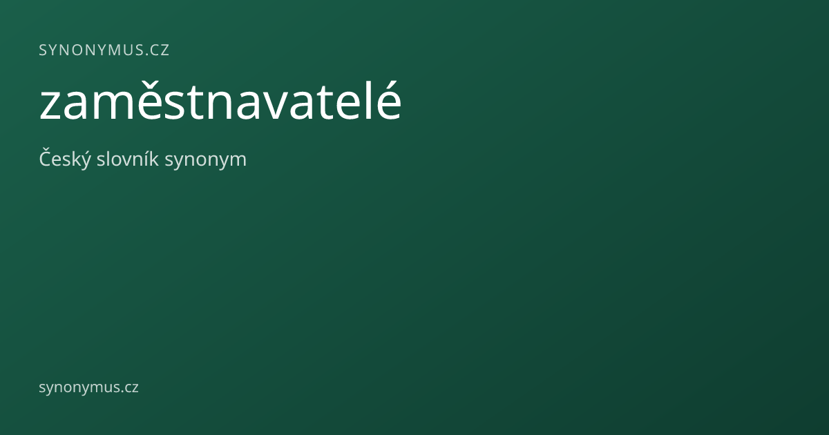 Náhled odkazu: zaměstnavatelé