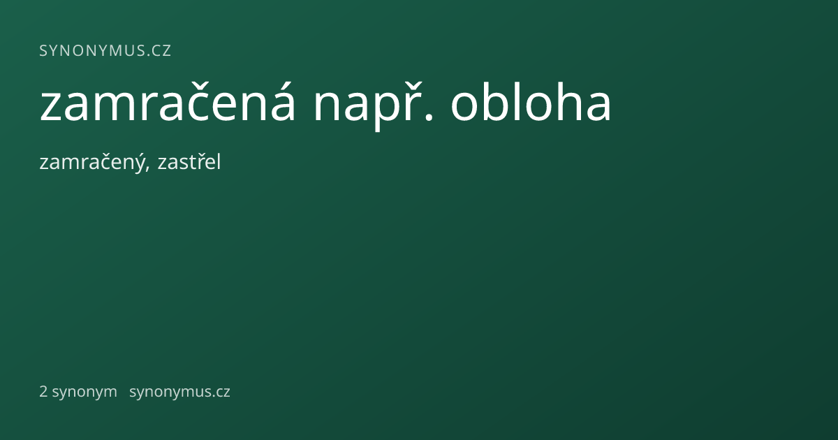 Náhled odkazu: zamračená např. obloha