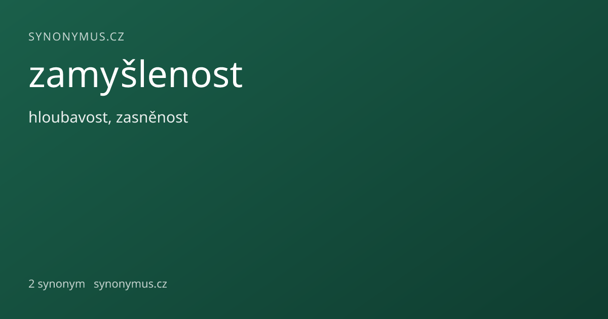Náhled odkazu: zamyšlenost