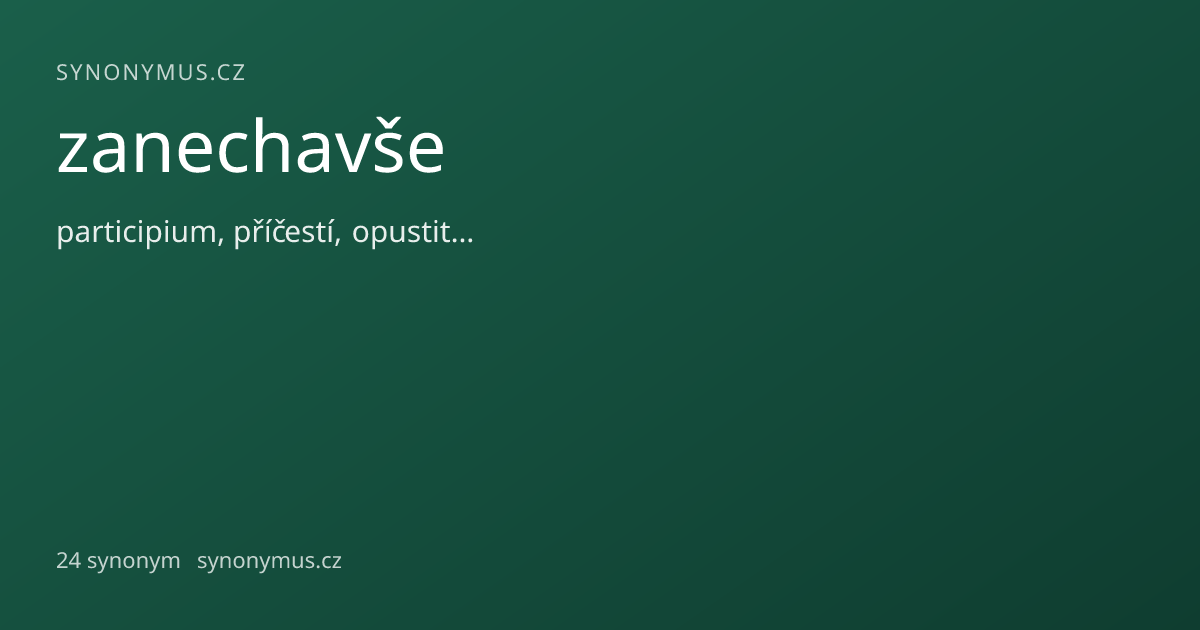 Náhled odkazu: zanechavše