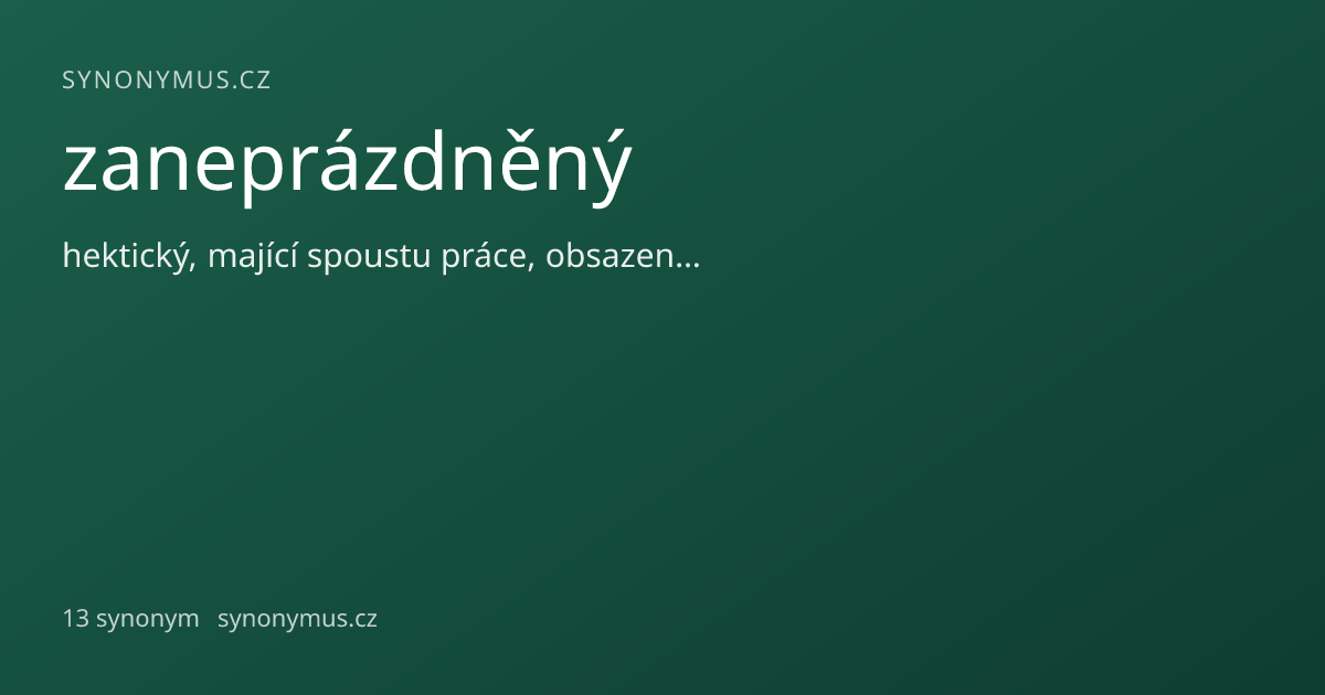 Náhled odkazu: zaneprázdněný