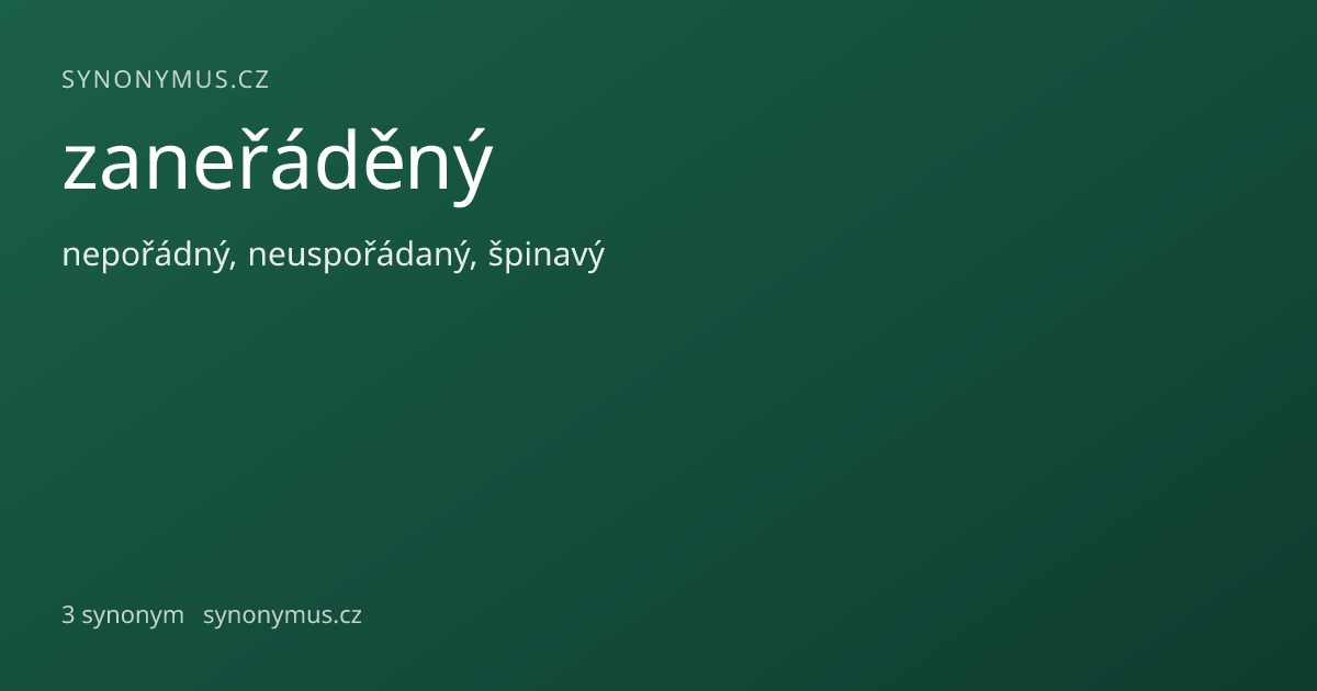 Náhled odkazu: zaneřáděný