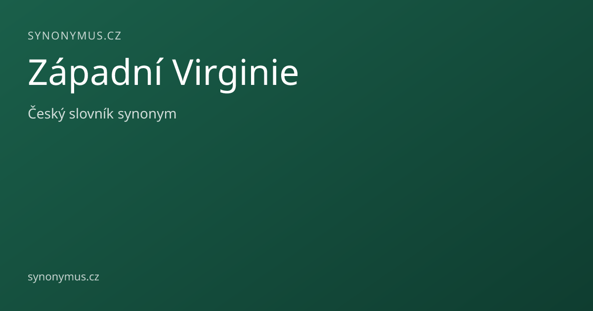 Náhled odkazu: Západní Virginie