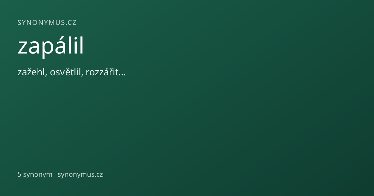 Náhled odkazu: zapálil