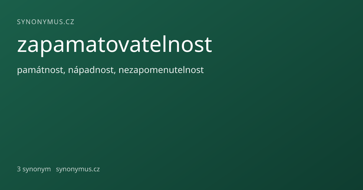 Náhled odkazu: zapamatovatelnost