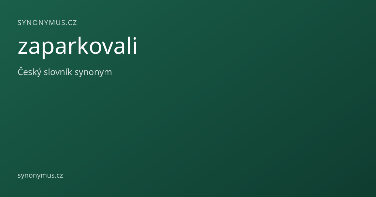 Náhled odkazu: zaparkovali
