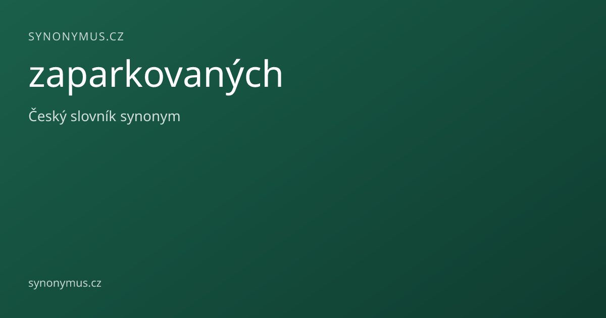 Náhled odkazu: zaparkovaných