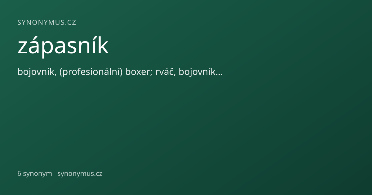 Náhled odkazu: zápasník