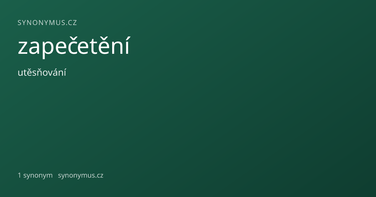 Náhled odkazu: zapečetění