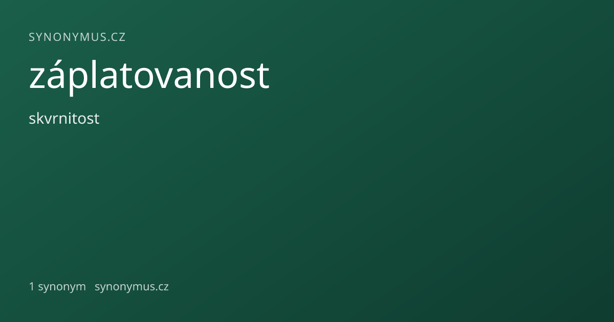 Náhled odkazu: záplatovanost