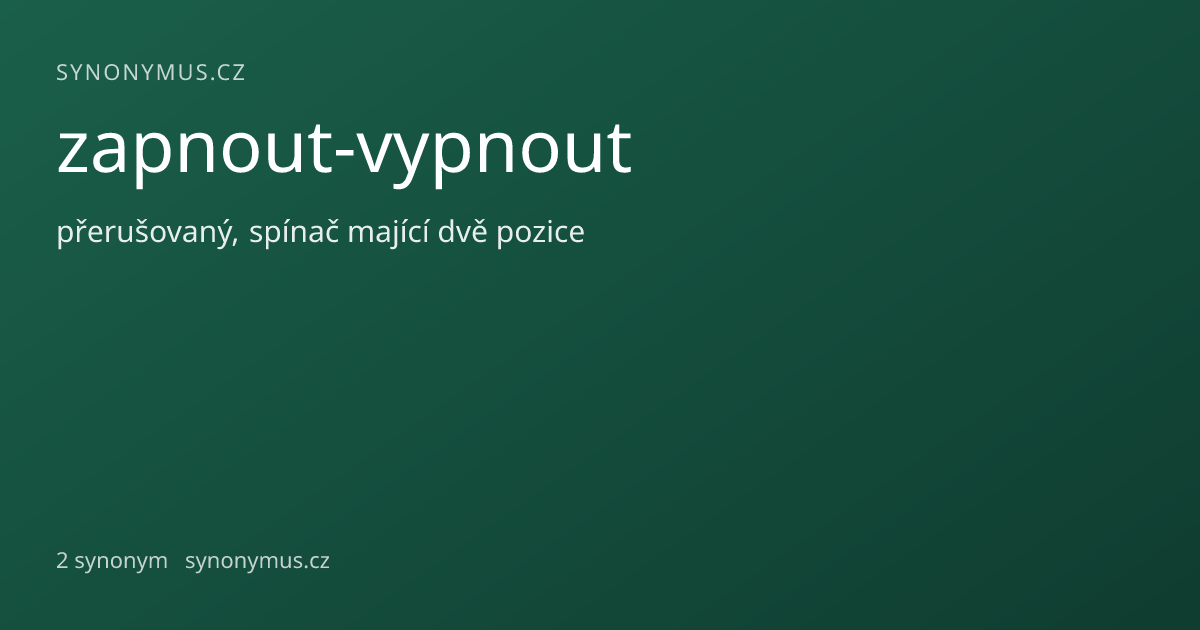 Náhled odkazu: zapnout-vypnout