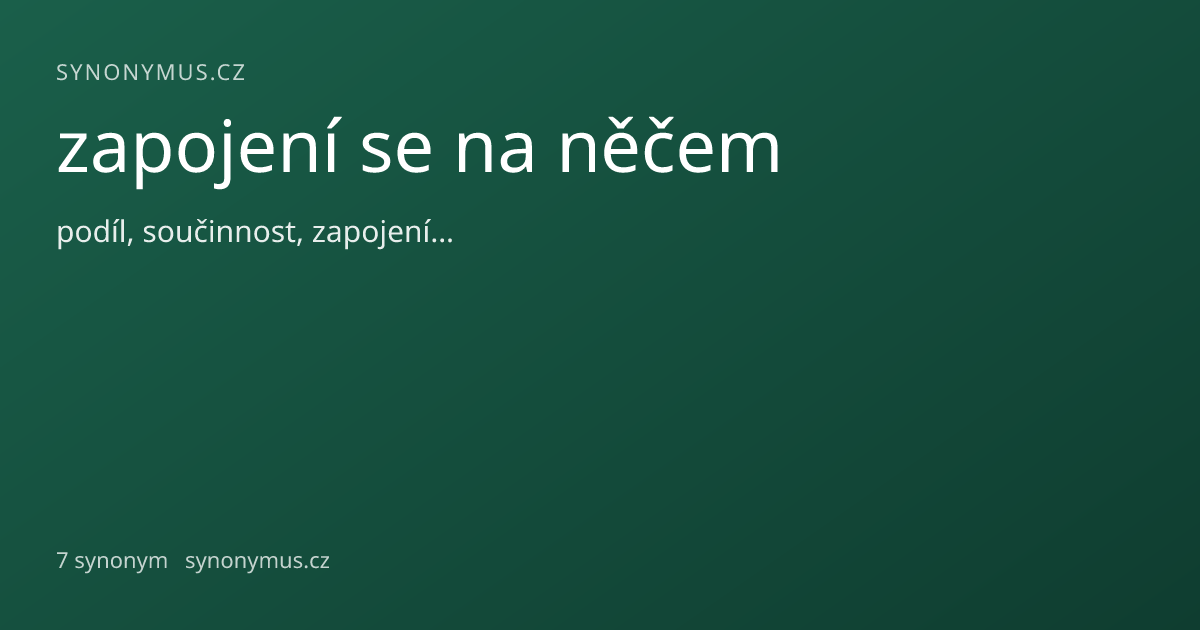 Náhled odkazu: zapojení se na něčem