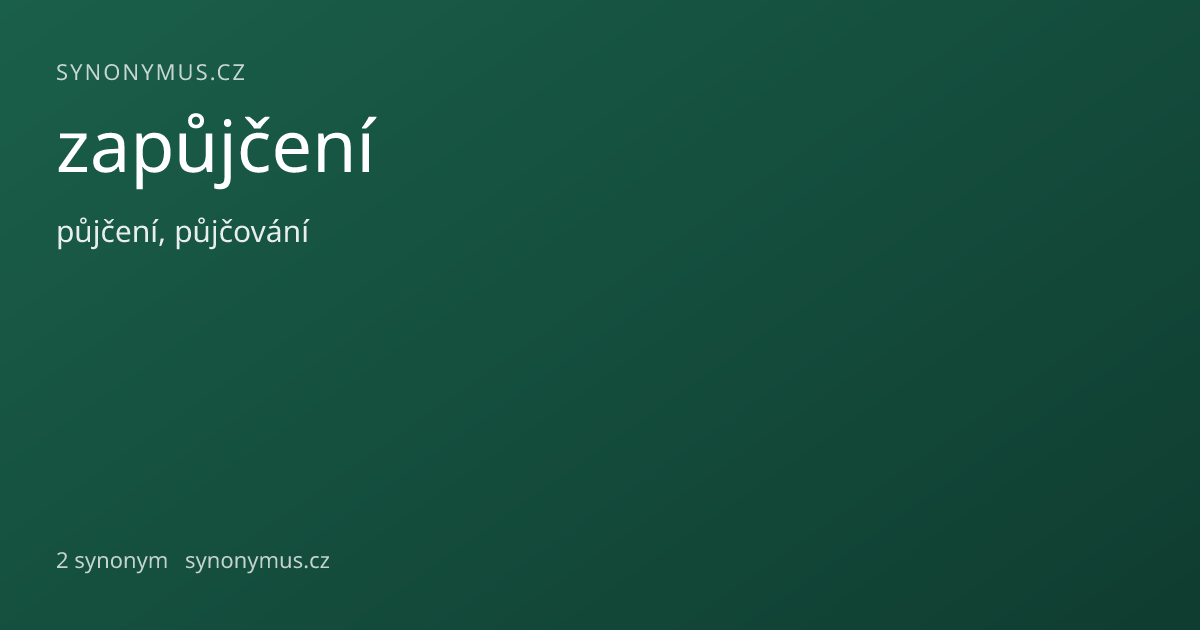 Náhled odkazu: zapůjčení