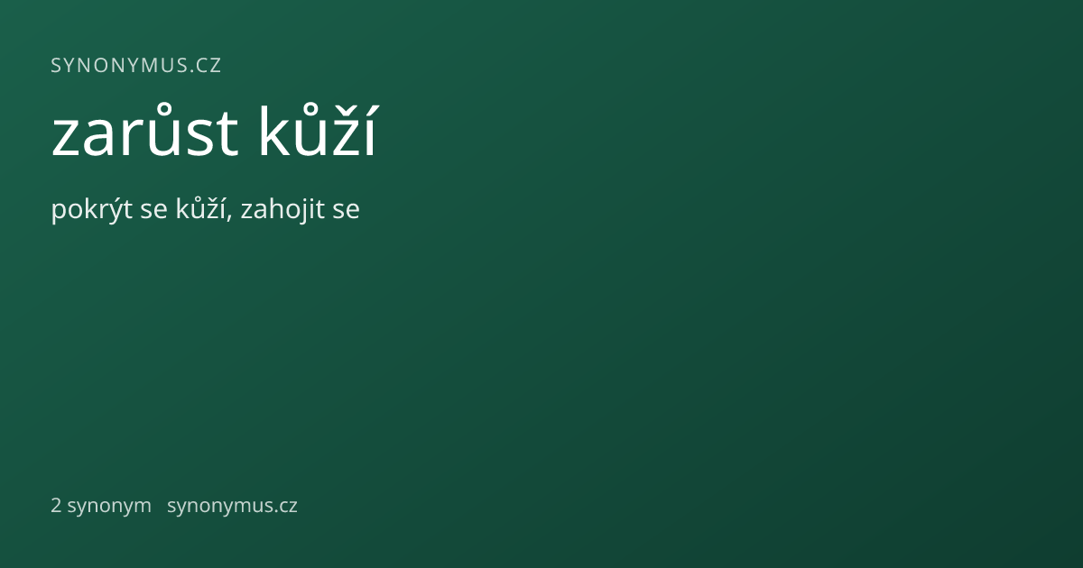 Náhled odkazu: zarůst kůží