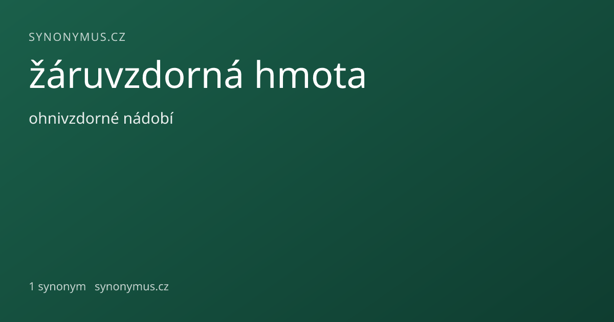 Náhled odkazu: žáruvzdorná hmota