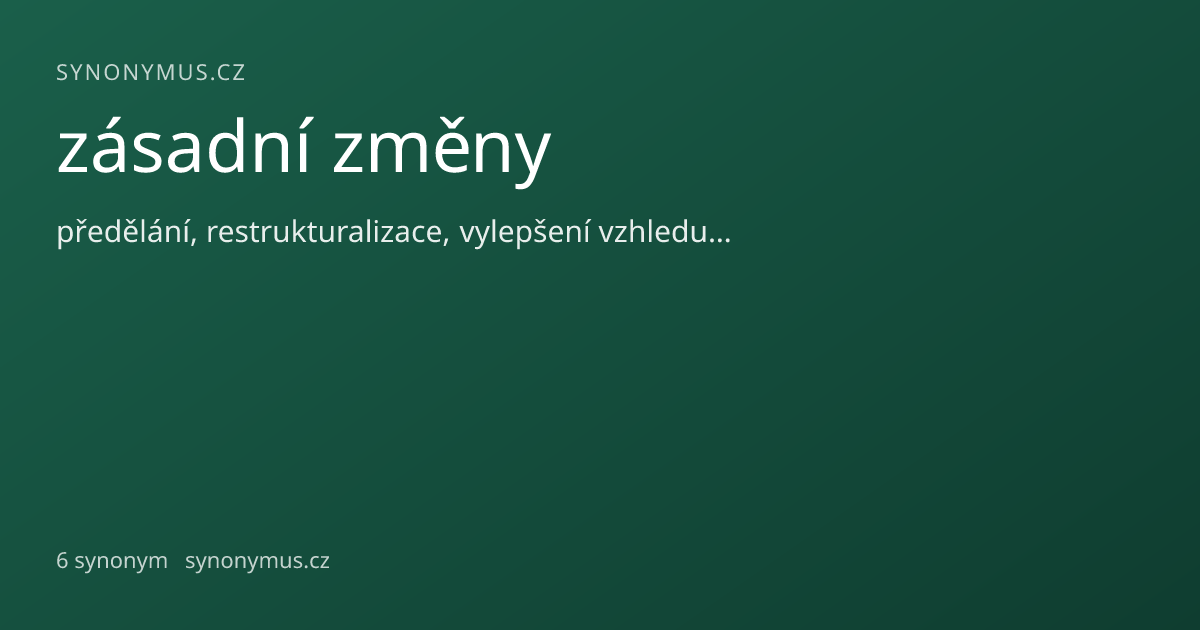 Náhled odkazu: zásadní změny