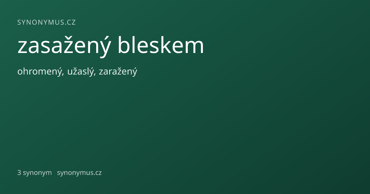 Náhled odkazu: zasažený bleskem