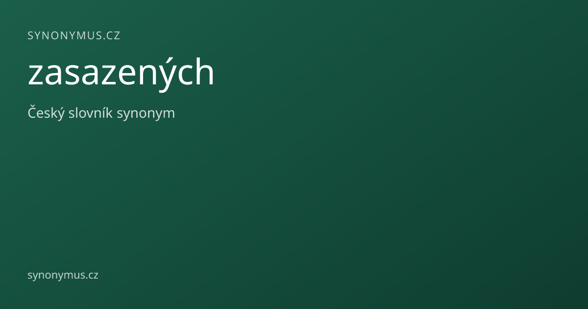 Náhled odkazu: zasazených