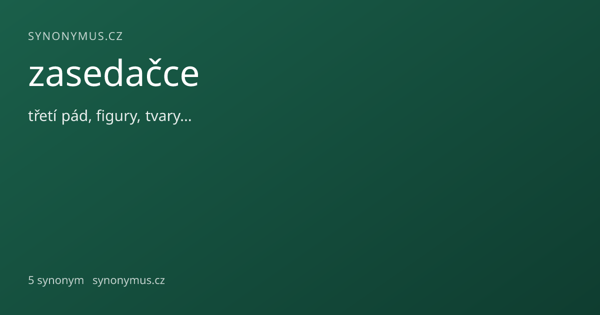 Náhled odkazu: zasedačce