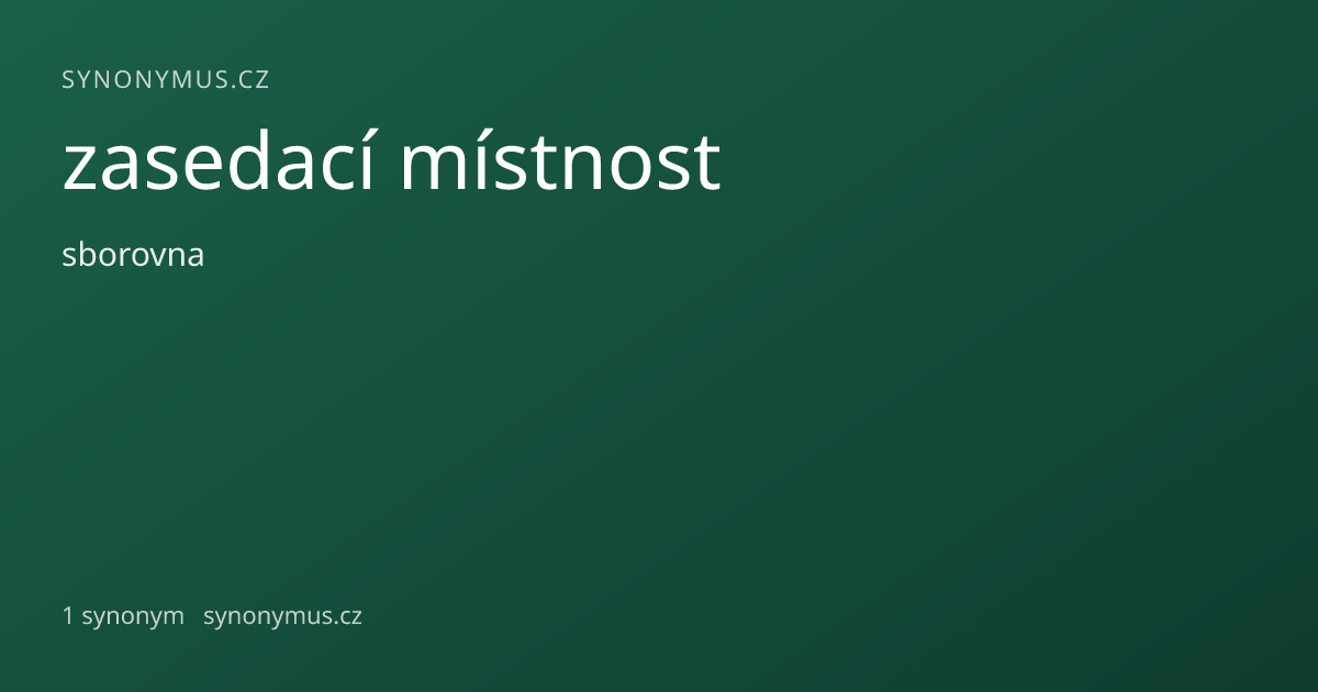 Náhled odkazu: zasedací místnost