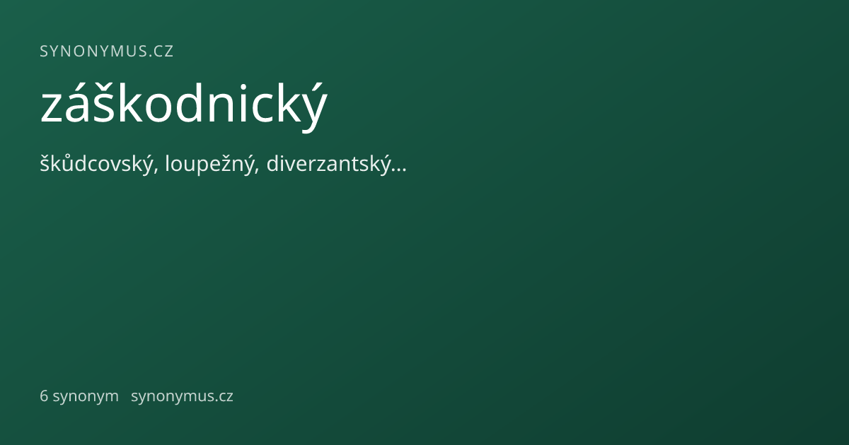 Náhled odkazu: záškodnický