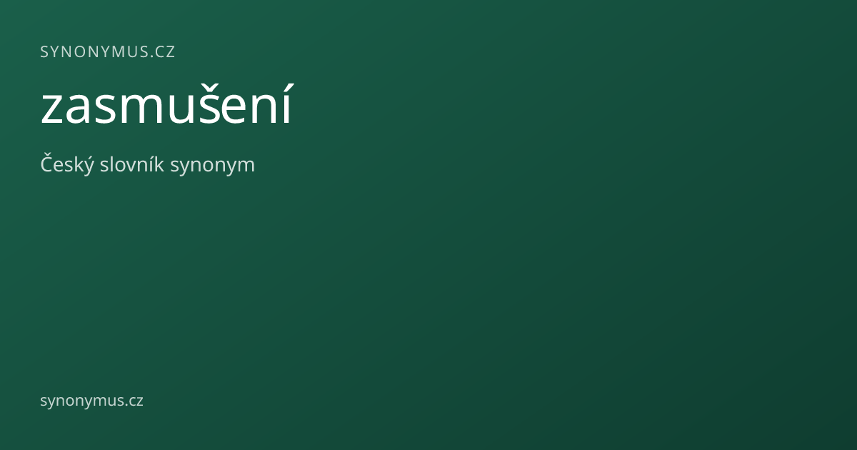 Náhled odkazu: zasmušení
