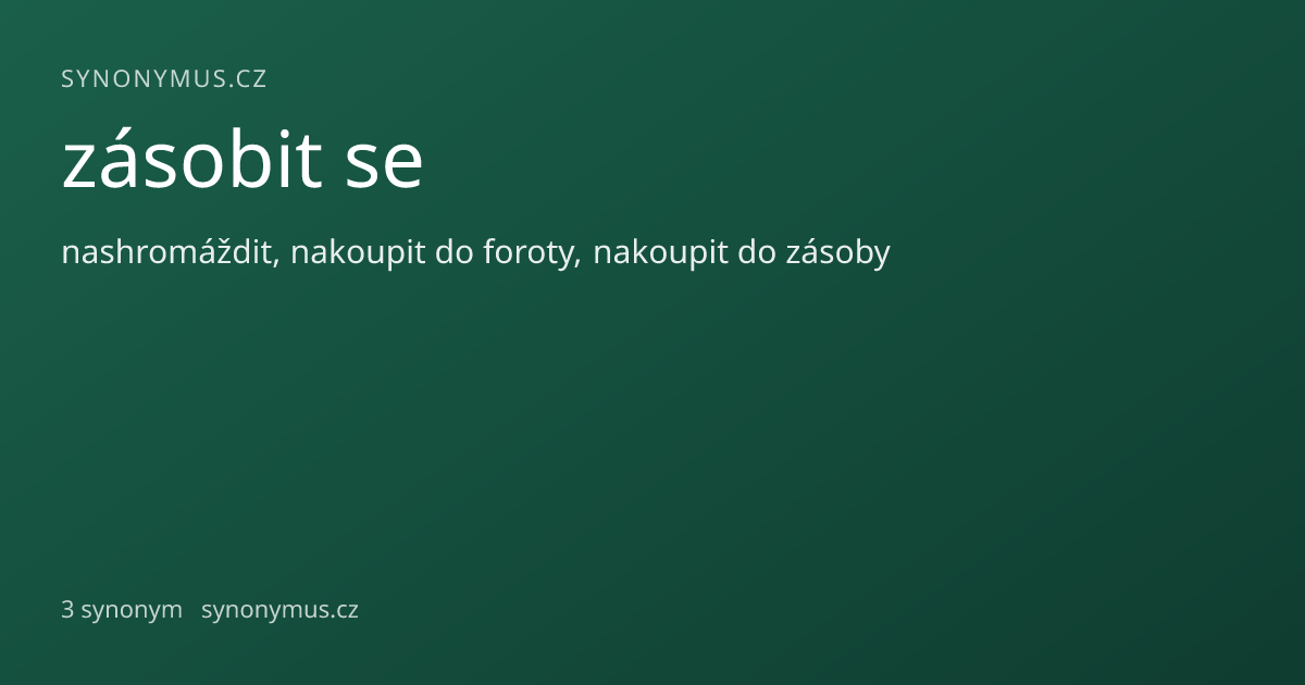Náhled odkazu: zásobit se