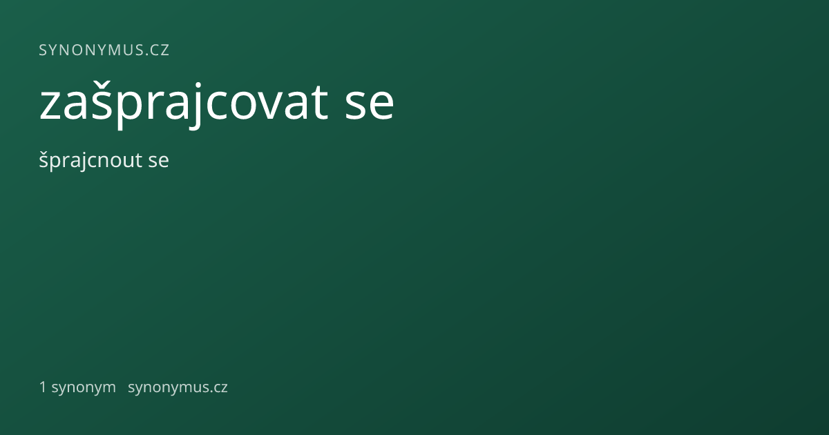 Náhled odkazu: zašprajcovat se