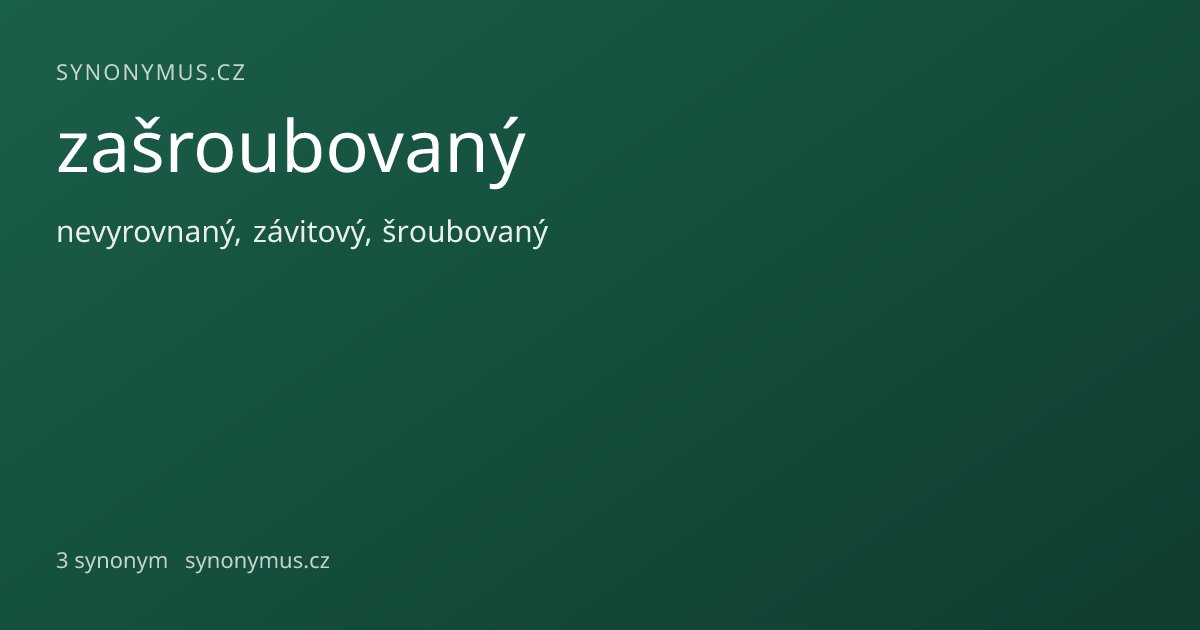 Náhled odkazu: zašroubovaný