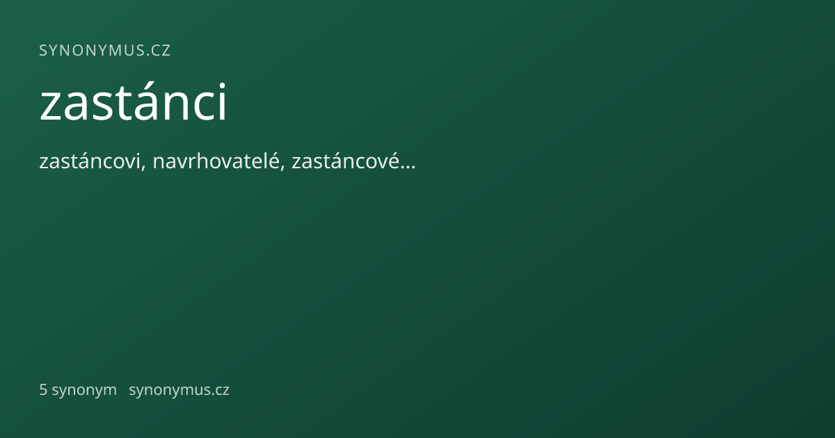 Náhled odkazu: zastánci